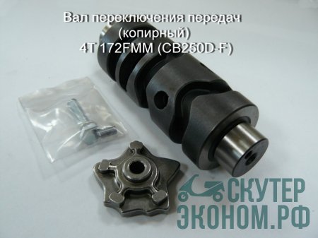 Вал переключения передач (копирный) 4Т 172FMM (CB250D-F)