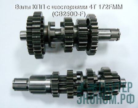 Валы КПП с шестернями 4Т 172FMM (CB250D-F)